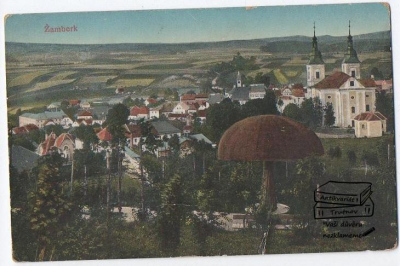 Pohled Žamberk část města park posezení (1002521) externí sklad