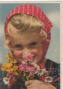 Přání holčička květiny (1314221) externí sklad