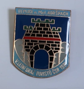 Odznak Teplice nad Metují Adršpach V. letní sraz turistů ČSR 1981 (81323f)