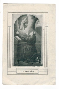 Svatý obrázek německy - Hl. Antonius - Svatý Antonín (173323)
