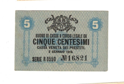 5 Cinque Centesimi 1919 Itálie (469523)