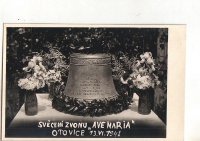 Svěcení zvonu Ave maria Otovice 1948 (615813)