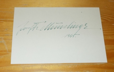Autogram Josef František Munclingr Operní pěvec a režisér (1888 - 1954) (106216)