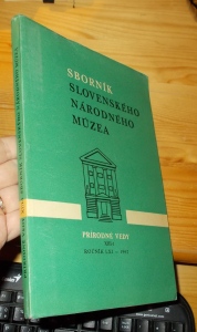 Sborník slovenského národného múzea Prírodné vedy XIII-1 roč. LXI 1967 (28416)