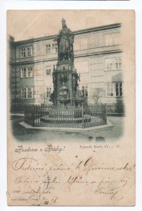 Praha pomník Karla IV. (386915s)
