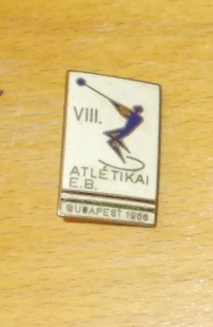 Odznak Atlétikai E. B. Budapešť 1965 VIII. (899217f)