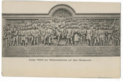 Kaiser Relief am Nationaldenkmal auf dem Niederwald Německo Hesensko (183513) ext. sklad