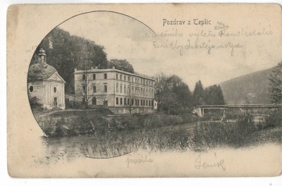 Teplice nad Bečvou řeka kaple most (243115) ext. sklad