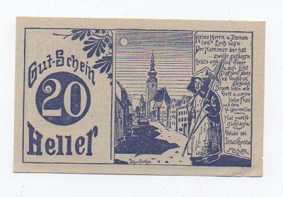 Nouzovka Německo 20 Heller (1377218b)
