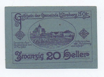 Nouzovka Německo 20 Heller (1377118d)