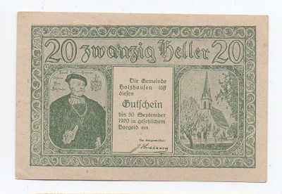 Nouzovka Německo 20 Heller (1376918c)