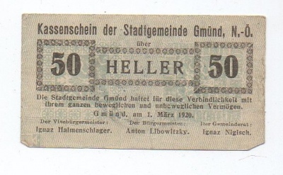 Nouzovka Německo 50 Heller (1376918g)