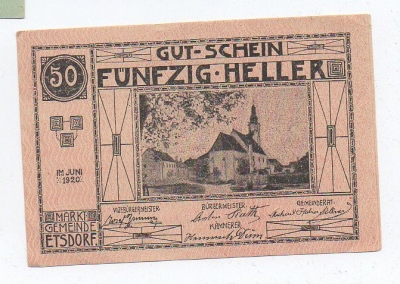 Nouzovka Německo 50 Heller (1376618g)