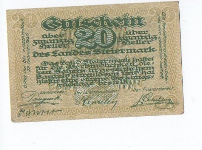 Nouzovka Německo 20 Heller (1376418c)