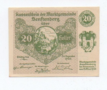 Nouzovka Německo 20 Heller (1376218f)