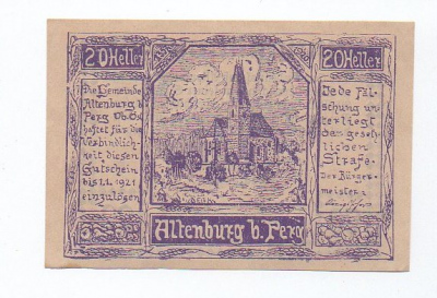 Nouzovka Německo 20 Heller (1375318a)