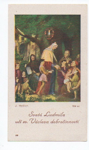 Svatý obrázek Svatý Ludmila (196019b) externí sklad
