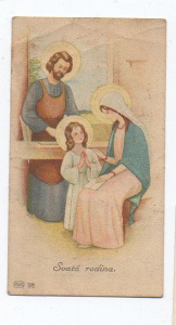 Svatý obrázek Svatá rodina (196219c) externí sklad