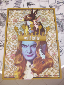 Filmový plakát A3 Oslí kůže  autor Jaroš 1972 (335319c) (kopie)