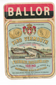 Etiketa Ballor vino vermouth (602419c)