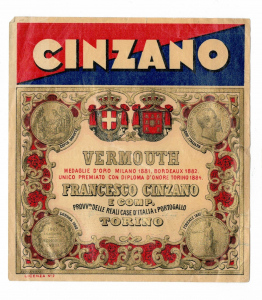 Etiketa Cinzano Vermouth (602419f)
