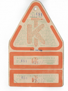 Záruční list Kovosmalt Trnava - prodejna Police nad Metují 1981 (346320)