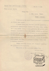 Potvrzení o příslušnosti Obecní úřad Jaroměřice u Jevíčka 1934 (689120)