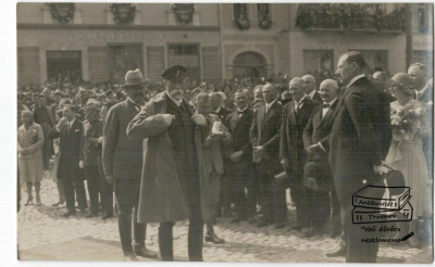 Originál foto Tomáš Garigue Masaryk místo neurčeno lidé slavnost (927321) externí sklad