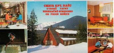 Pohled Chata kpt. Rašu Vysoké Tatry Rekreačné stredisko OD Prior Košice Velký formát (398322)