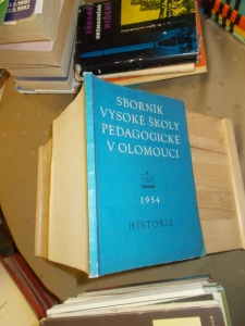 Sborník vysoké školy pedagogické v Olomouci 1954 historie (485922)