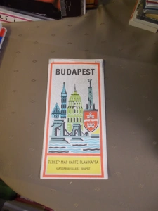 Mapa Budapešť plán města - měřítko neuvedeno (208923)