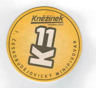Pivní tácek Kněžínek K11 1. Českobudějovický minipivovar (354123)