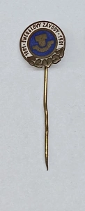 Odznak T 1861 - 1961 Šmeralovy závody smalt (427523o)