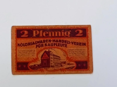 2 pfennig Kolonialwaren Handels Verein Chemnitz 1921 - Nouzovka (469823) ve folii