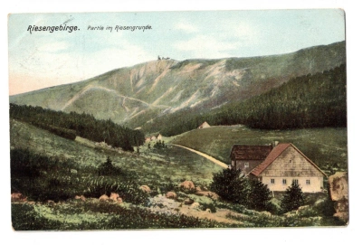 Pohlednice Krkonoše Riesengrunde Obří důl (476623) police ve folii