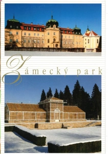 Pohlednice velký formát  Lány Zámecký park (13324)