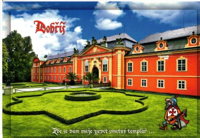 Pohlednice velký formát Dobříš zámek (13524)