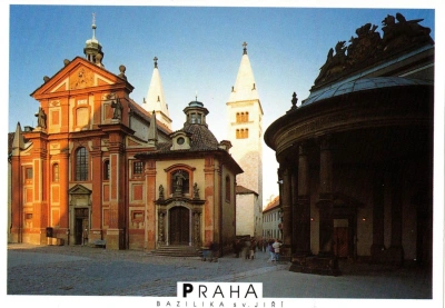 Pohlednice velký formát Praha bazilika Svatého Jiří (41324)