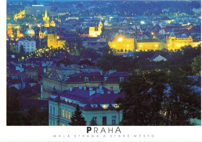 Pohlednice velký formát Praha Malá Strana a Staré město (41324)