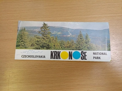 KrkonošeCzechoslovakia national park - rozkládací brožura - anglicky (276624) F4AA