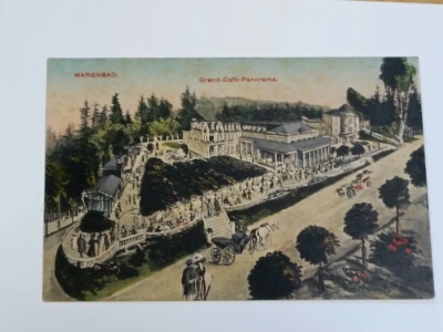 Pohlednice Mariánské lázně Marienbad Grand-Café Panorama - koláž (302324)