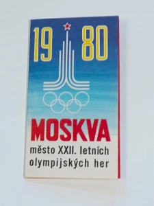 Rozkládací leporelo Moskva město XXII. letních olympijských her 1980 s kalendáříkem (318424) DOK1