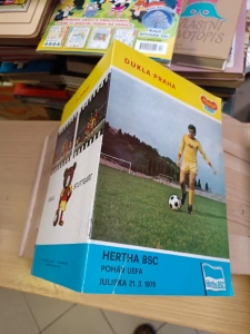 program fotbalového utkání Dukla Praha Hertha BSC pohár UEFA Juliska - 21. 3,. 1979 (321524) Z17