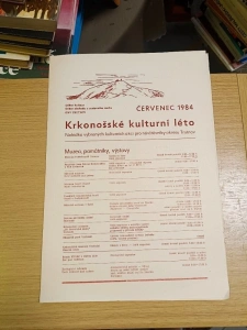 leták Krkonošské kulturní léto červenec 1984 ONV Trutnov (326124) DOK1