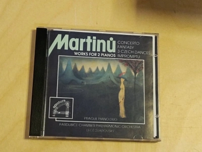 CD Martinů Works for 2 pianos Concerto fantasy 3 czech dances impromptu (587924) D3A