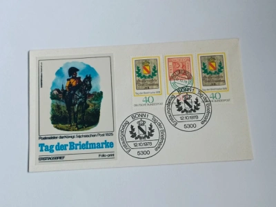 Pamětní dopis, obálka, razítko - Bonn Tag der Briefmarke razítko - známky 1978 (10008) DOK2