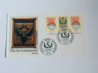 Pamětní dopis, obálka, razítko - Bonn Tag der Briefmarke razítko - známky 1978 (10008) DOK2