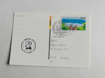 Korespondenční lístek - pamětní razítko München 2 Briefmarrkentage 2000 (10009) DOK2