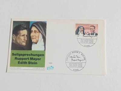 Obálka první dne Seligsprechungen Ruppert Mayer Edith Stein 1988 (10009) DOK2