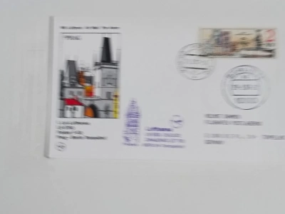 Pamětní list prošlý poštou - I. Let Lufthansa Praha - Berlín Mit Luftpost Air Mail Par Avion (10010) DOK2